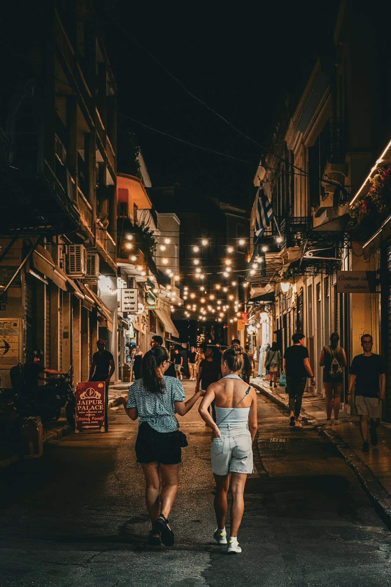 sent på kvelden i Athen