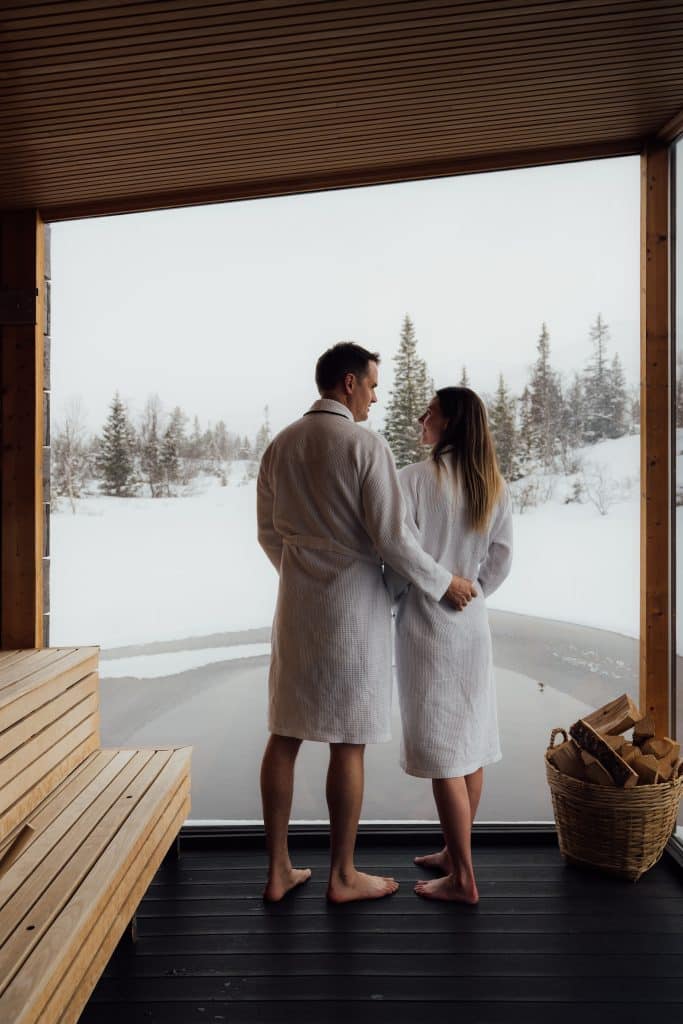 Badstue hos Gausta Fjellresort