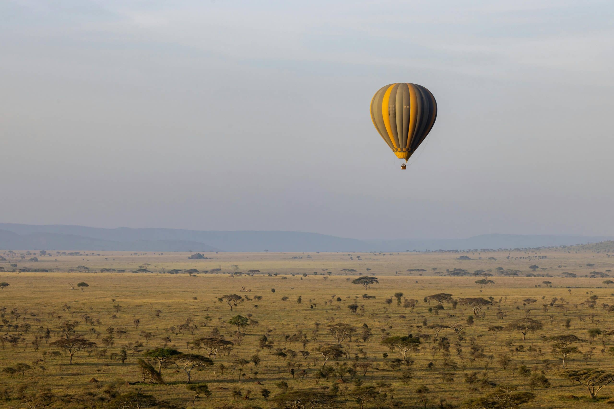 Safari, luftballong, Tanzania